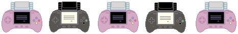 Decorative banner with dancing game boys